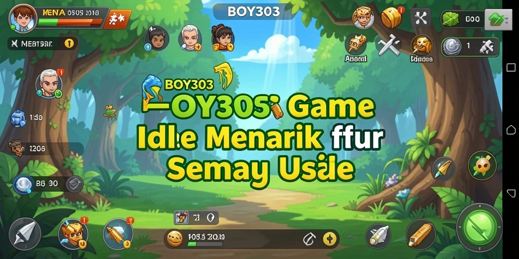 Gameplay BOY303 menampilkan karakter dan upgrade yang menarik.