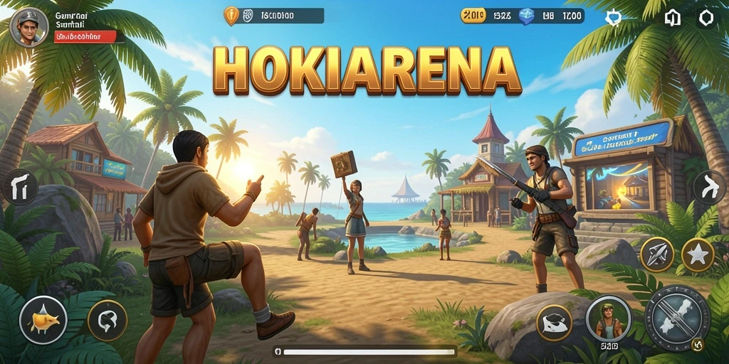 Tampilan menarik dari gameplay HOKIARENA yang seru dan santai.