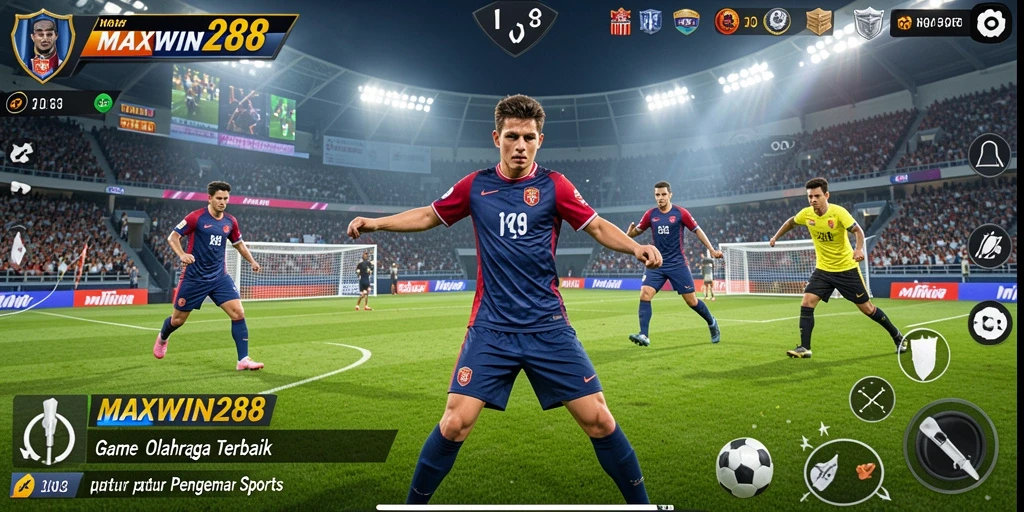 Gameplay seru dan interaktif dengan nuansa olahraga nyata.