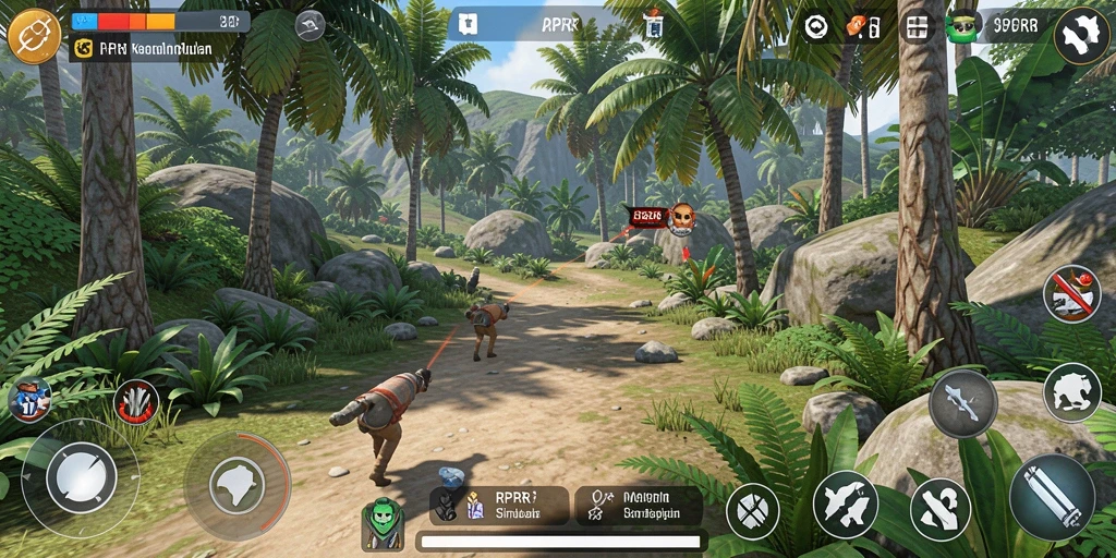Screenshot gameplay RPRR menunjukkan pengalaman simulasi kehidupan yang mendalam.