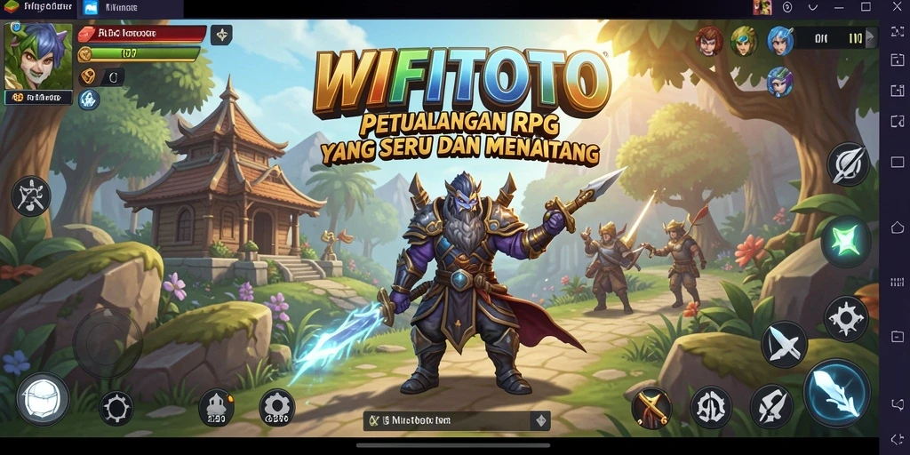 Tangkapan layar gameplay <strong>WIFITOTO</strong> menampilkan pertempuran yang dinamis dan visual menakjubkan.